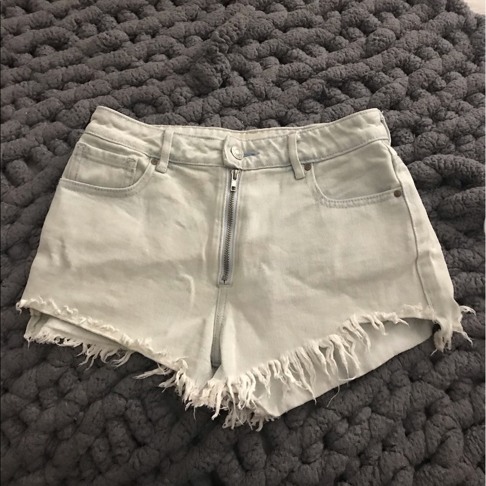 ripped jean shorts